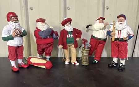 Lot Of Santa Figures 12"