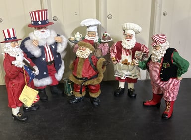 Lot Of Santa Figures 12"