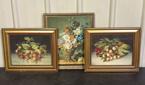 Vintage Still Life Framed Prints 14"X17"