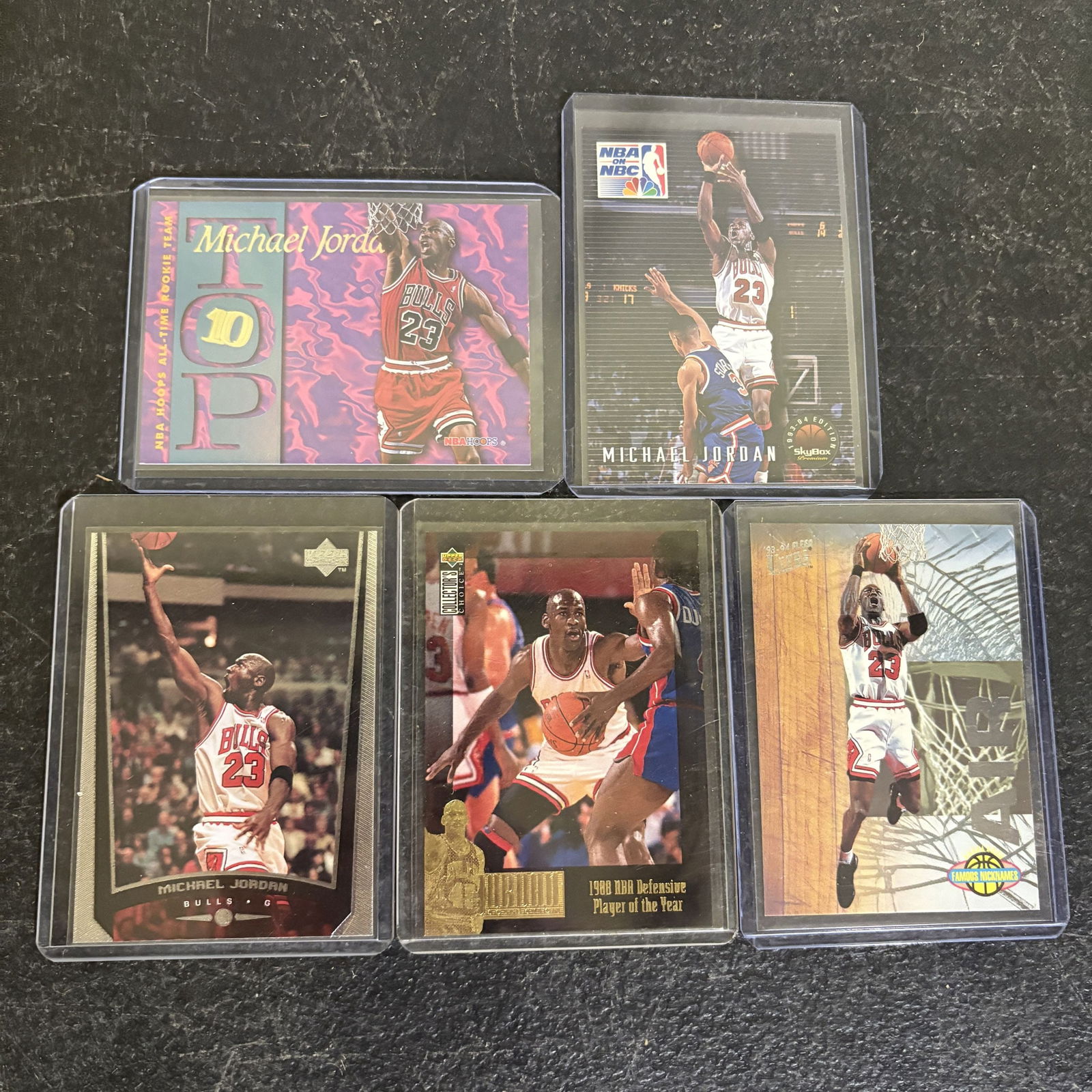 Lot Of 5 Michael Jordan Cards 3" (1 of 5)