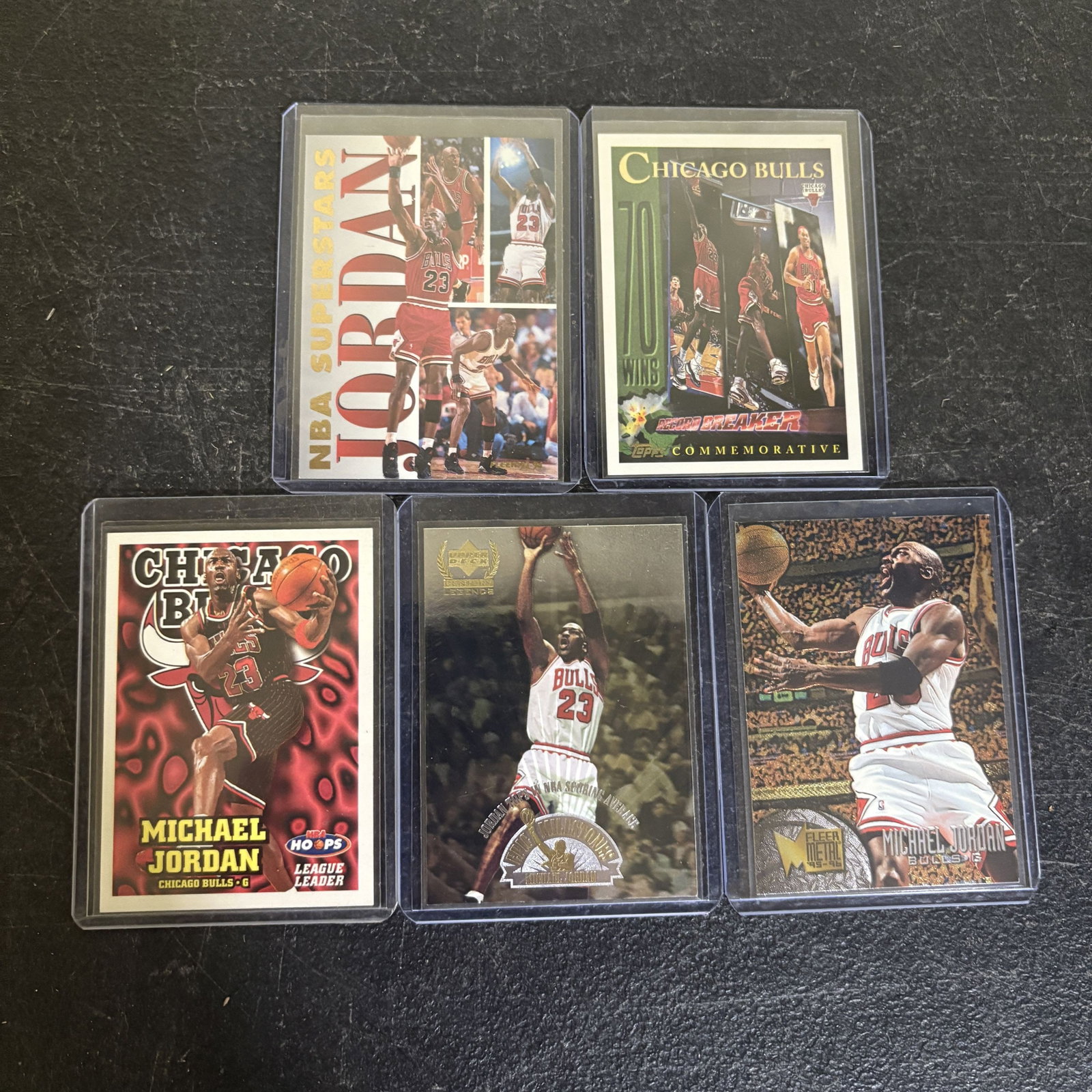 Lot Of 5 Michael Jordan Cards 3": Lot Of 5 Michael Jordan Cards 3"