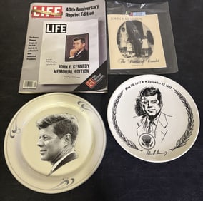 Lot Of President John F. Kennedy Collectible Items 14"