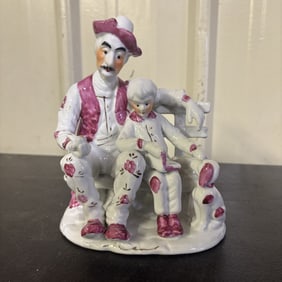 Antique Staffordshire Porcelain Figurine 6"