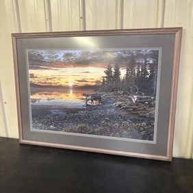 Midnight Sun Signed By Artist Ed Tussey 1187/1500 42"X31"