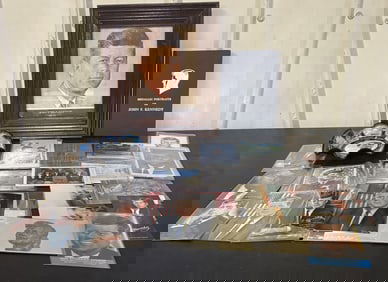 Large Collection Of JFK Collectibles, Photographs, Postcards 14"