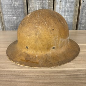 WWII U.S. Government Property Office Of Civilian Defense Metal Helmet 12"X7"