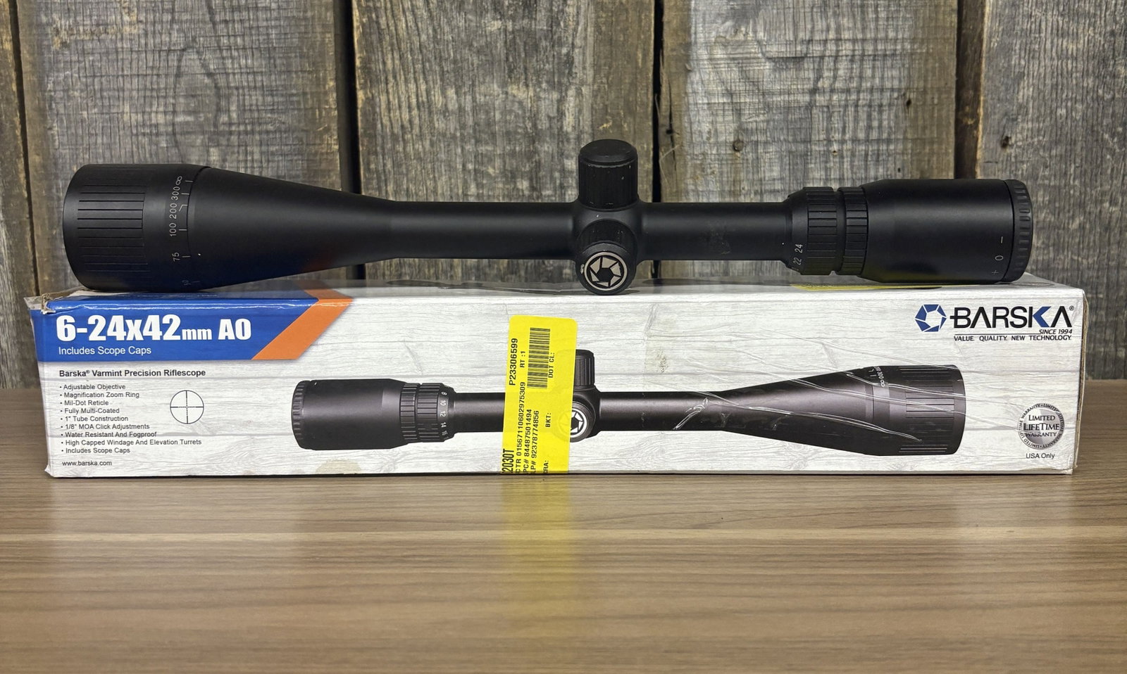 Barska 6-24X42mm AO Scope With Box 16": Barska 6-24X42mm AO Scope With Box 16"
