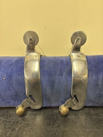 Stainless Steel Horse Spurs With Wheel Ends 5"