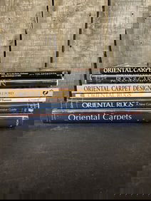 Lot Of Assorted Books About Oriental Carpets And Rugs 12.5"