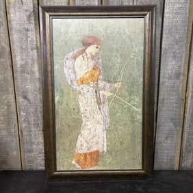 Reproduction Of A Roman Fresco Depicting Diana 28"X44.5"