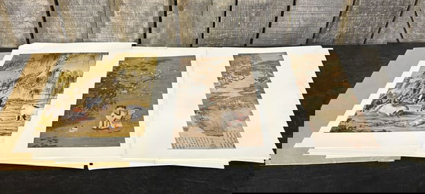 Large Lot Of Prints Of Traditional Chinese Paintings 15"X21"