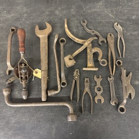 Lot Of Assorted Antique And Vintage Tools 14.5"