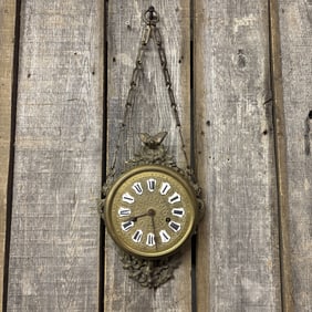 Antique New Haven "Chatelaine" 15-Day Wall Clock, C.1889 8"X24"