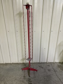 Red Metal Merchandise Display 16"X63"