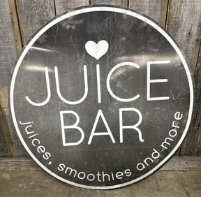 Metal Juice Bar Sign 42"
