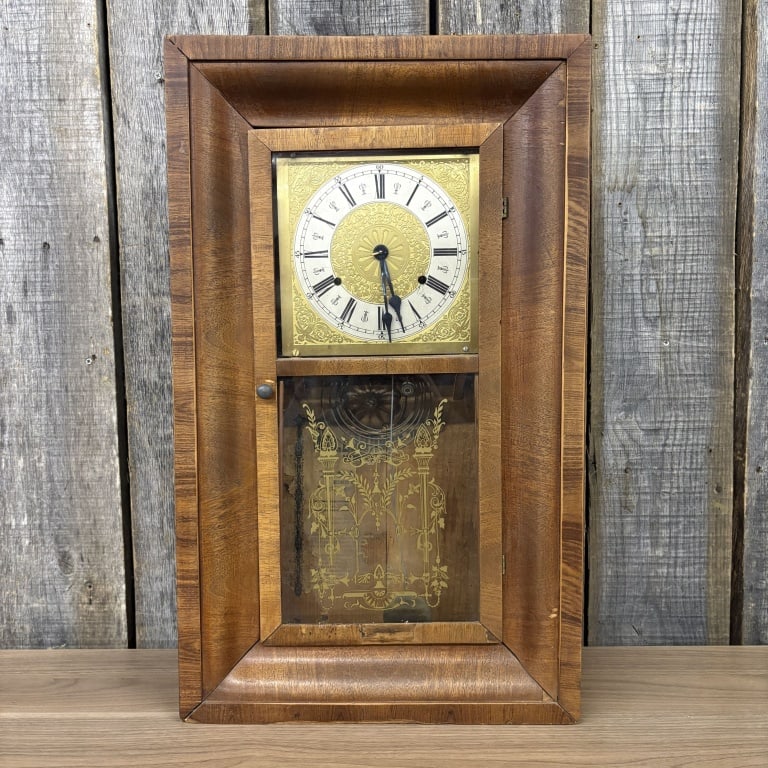 Early Antique Ogee Style Shelf Clock 5"X15"X26" (1 of 6)