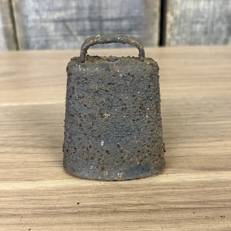 Antique Metal Cow Bell 2.5"X3" (1 of 3)