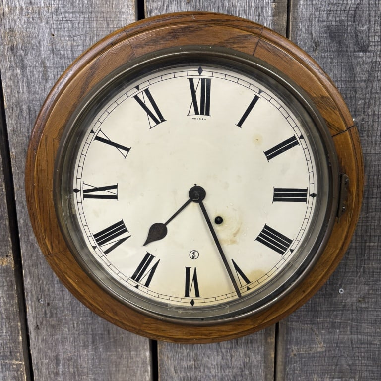 Seth Thomas Antique Oak Gallery Clock 15"X16" (1 of 6)