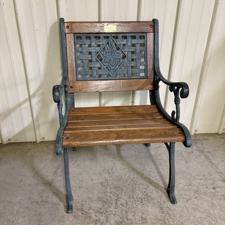 Parkland Heritage Garden Chair With A Cast Iron Frame 22"X27X33" (1 of 6)