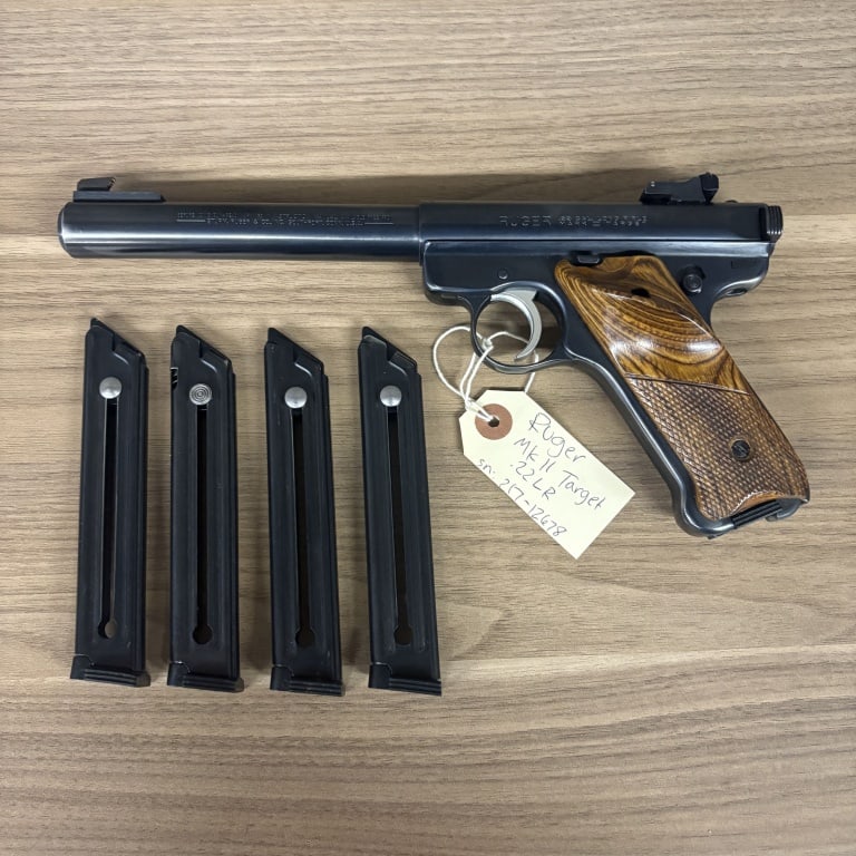 Ruger Mark 2 Target - Government Target Model .22LR Serial:217-12678 With Four Extra Magazines With (1 of 12)