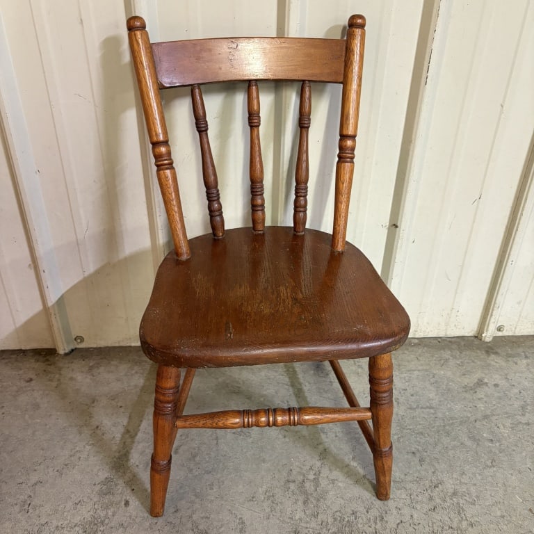 Vintage Spindle-back Windsor Dining Chair - 13"x16x25" (1 of 4)