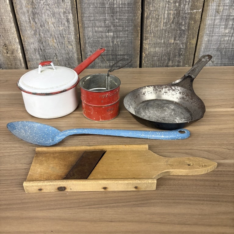 Misc. Lot of Vintage Kitchen Items - 13": Misc. Lot of Vintage Kitchen Items - 13"