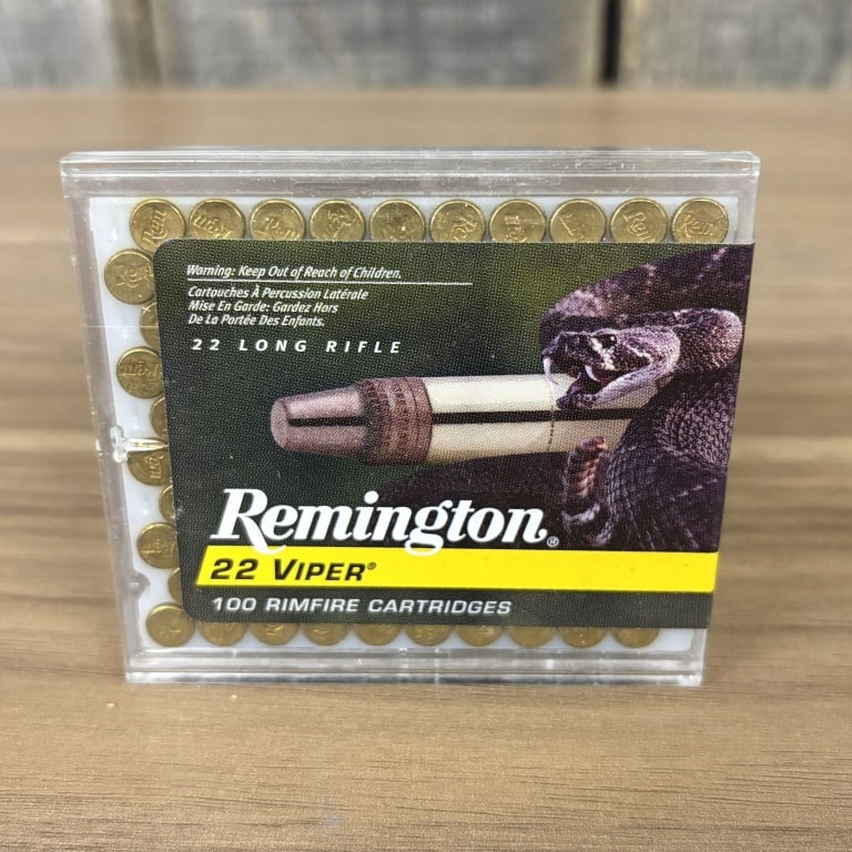 Remington .22 Viper, 100 Rimfire Cartridges - 3.5" (1 of 2)