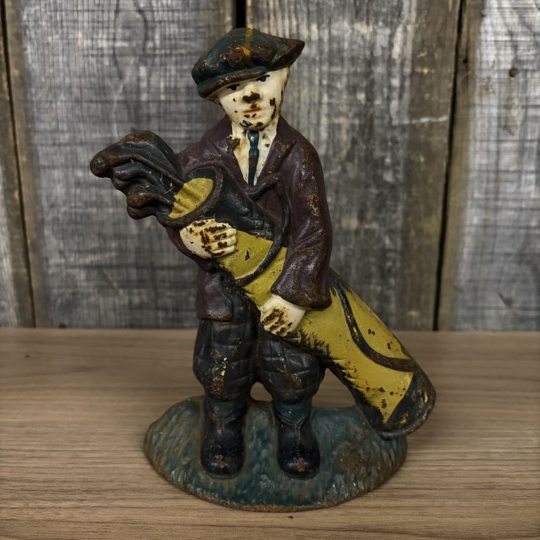 Caddy Boy Cast Iron Door Stop - 6"x8": Caddy Boy Cast Iron Door Stop - 6"x8"