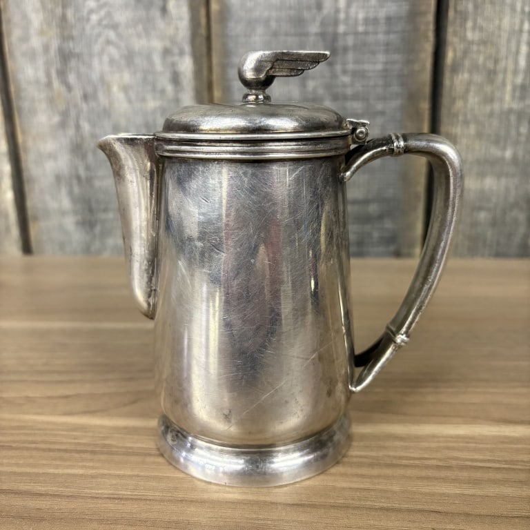 International Silver Co. Southern Railway Silver Plated Coffee Pot - 5"x6.5" (1 of 6)