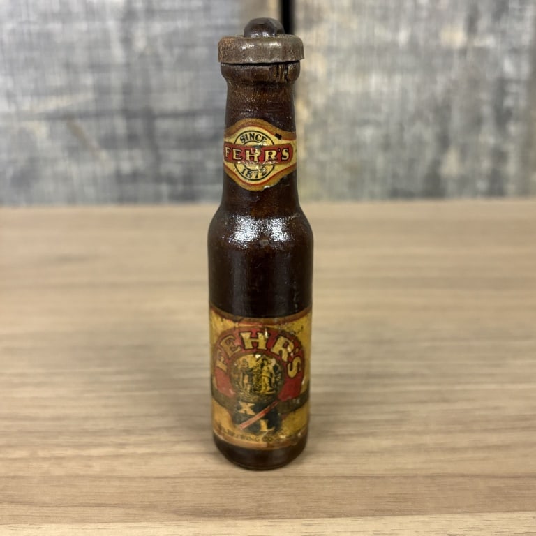 Vintage Fehr's Beer Bottle-shaped Bottle Opener by Frank Fehr Brewing Company, Louisville, Kentucky: Vintage Fehr's Beer Bottle-shaped Bottle Opener by Frank Fehr Brewing Company, Louisville, Kentucky - 1.5"x5"