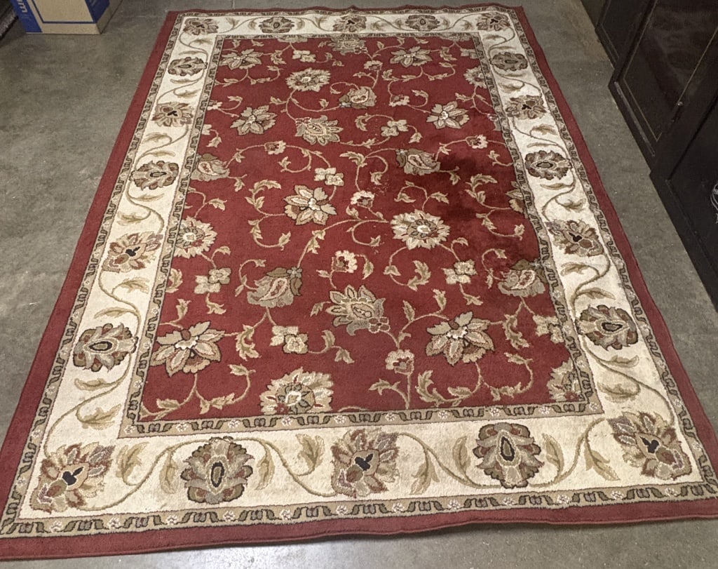 Oriental Weavers Area Rug in Addison Red with Floral Detail - 7'8"x10'10" (1 of 9)