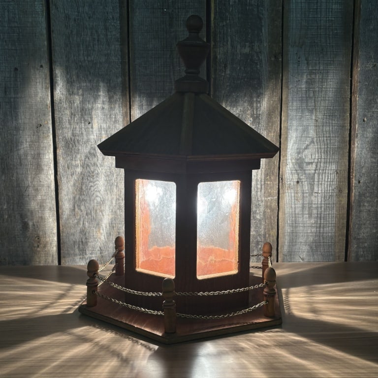 Vintage Electric "Lantern" Lamp 16x20.5" (1 of 6)