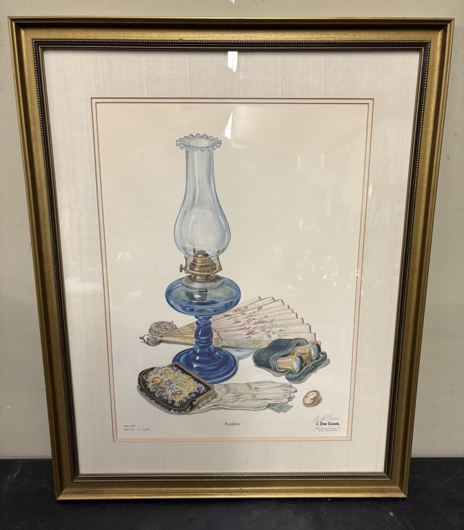 Framed and Matted Print Titled "Fanfare" by the artist C. Don Ensor - 24"X31": Framed and Matted Print Titled "Fanfare" by the artist C. Don Ensor - 24"X31"