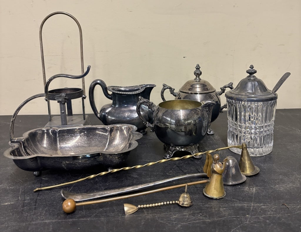 Antique Silver Plated Serving Dishes (Largest 8"X7") (1 of 4)