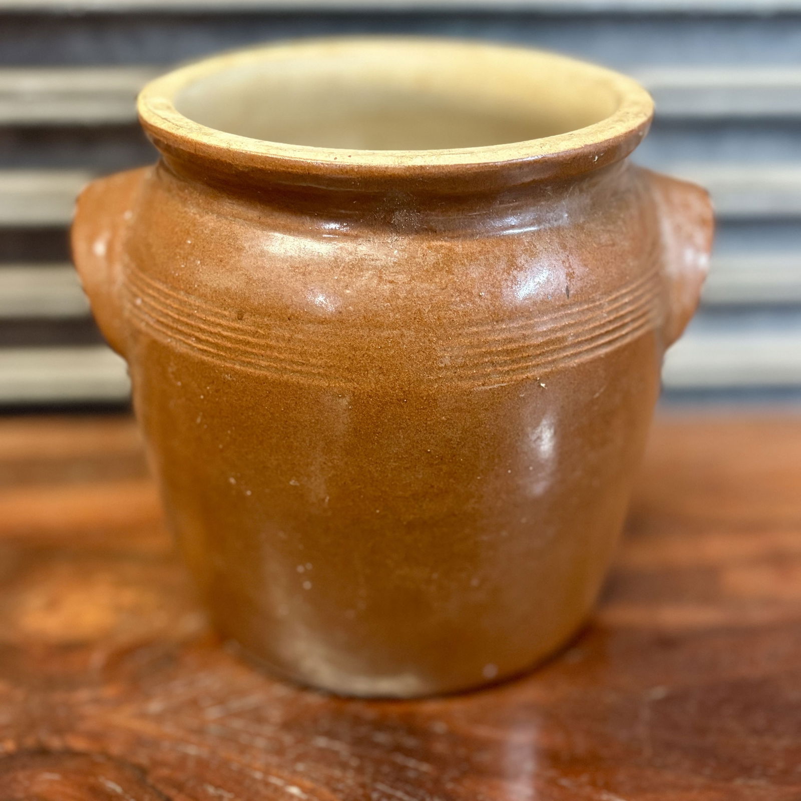 Antique French Confit Pot, Typically Used For Preserving Meats In The South Of France, Stoneware (1 of 3)