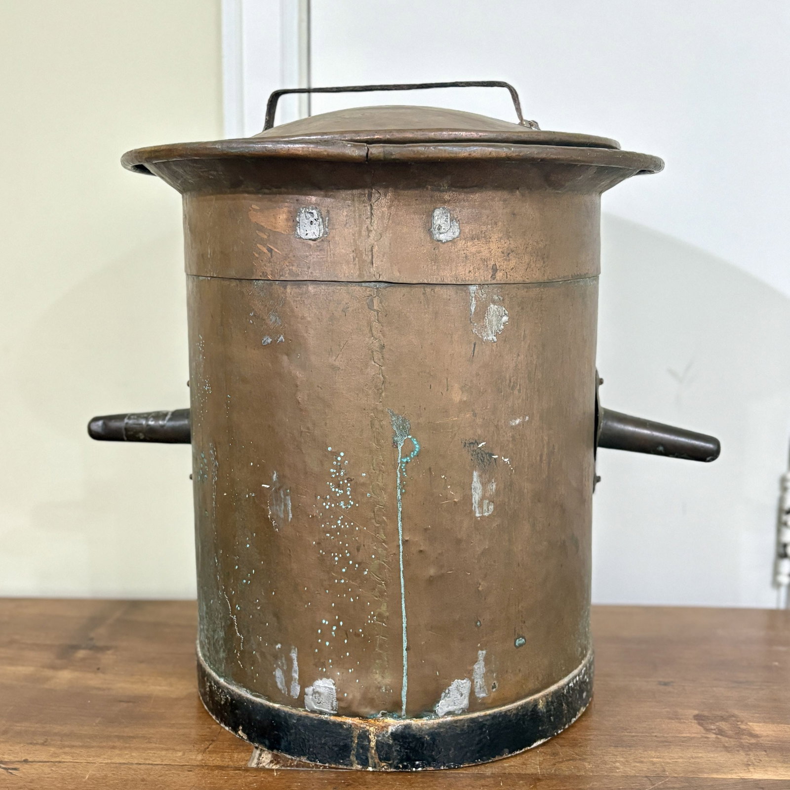 19th Century French Copper Wine Measuring Vat 23"X23" - NOT AVAILABLE FOR SHIPPING, PICK UP OR (1 of 7)