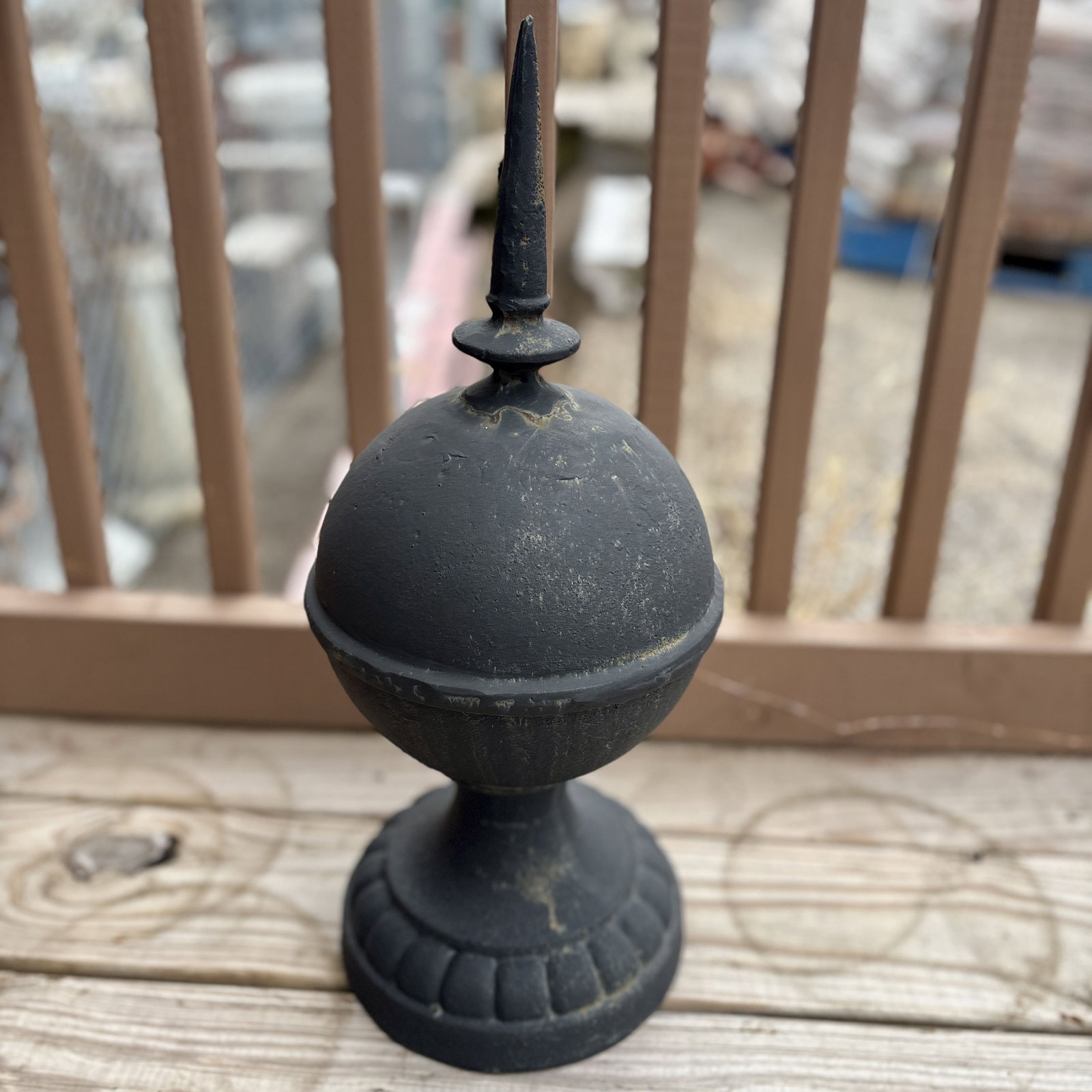 Architectural Cast Iron Roof Finial - Ornament 7"X7"X20" (1 of 4)