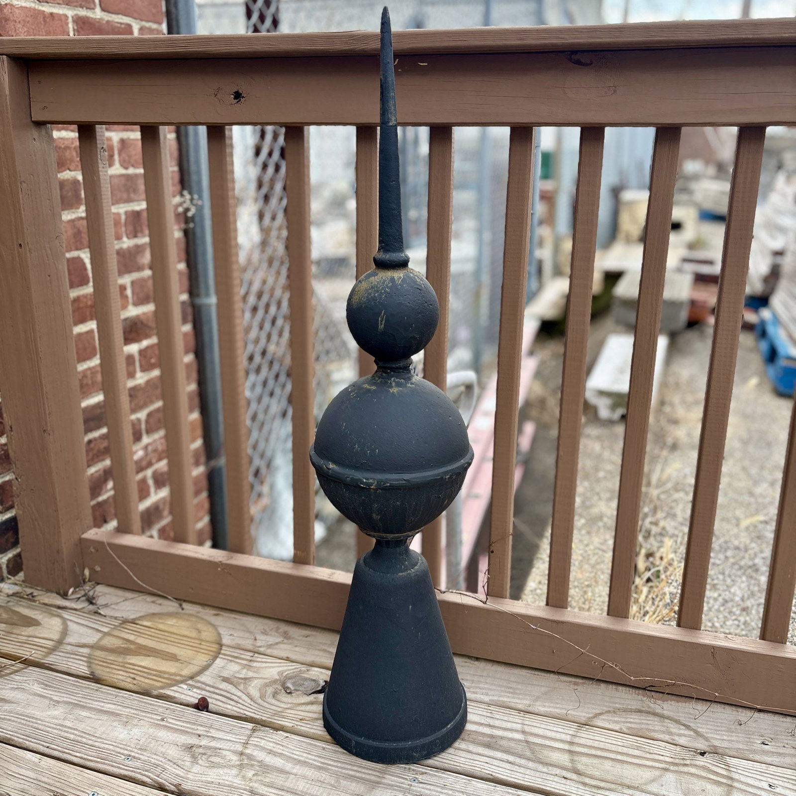 Architectural Cast Iron Roof Finial - Ornament 8"X8"X36" (1 of 6)