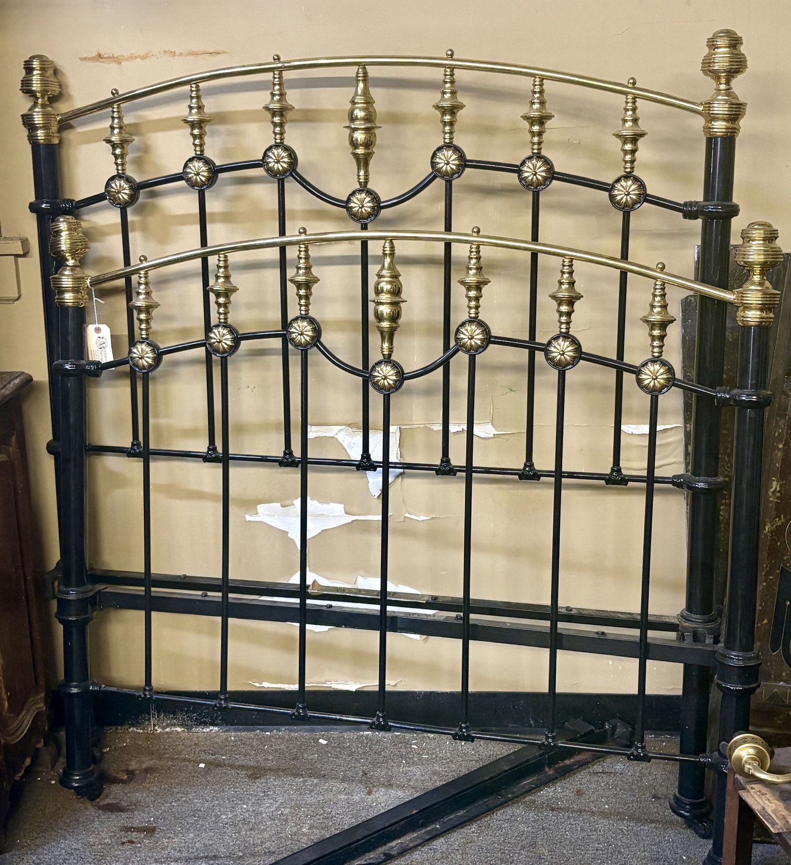 Antique Victorian Style Brass - Cast Iron Full/Double Bed 54"X60"H (1 of 6)