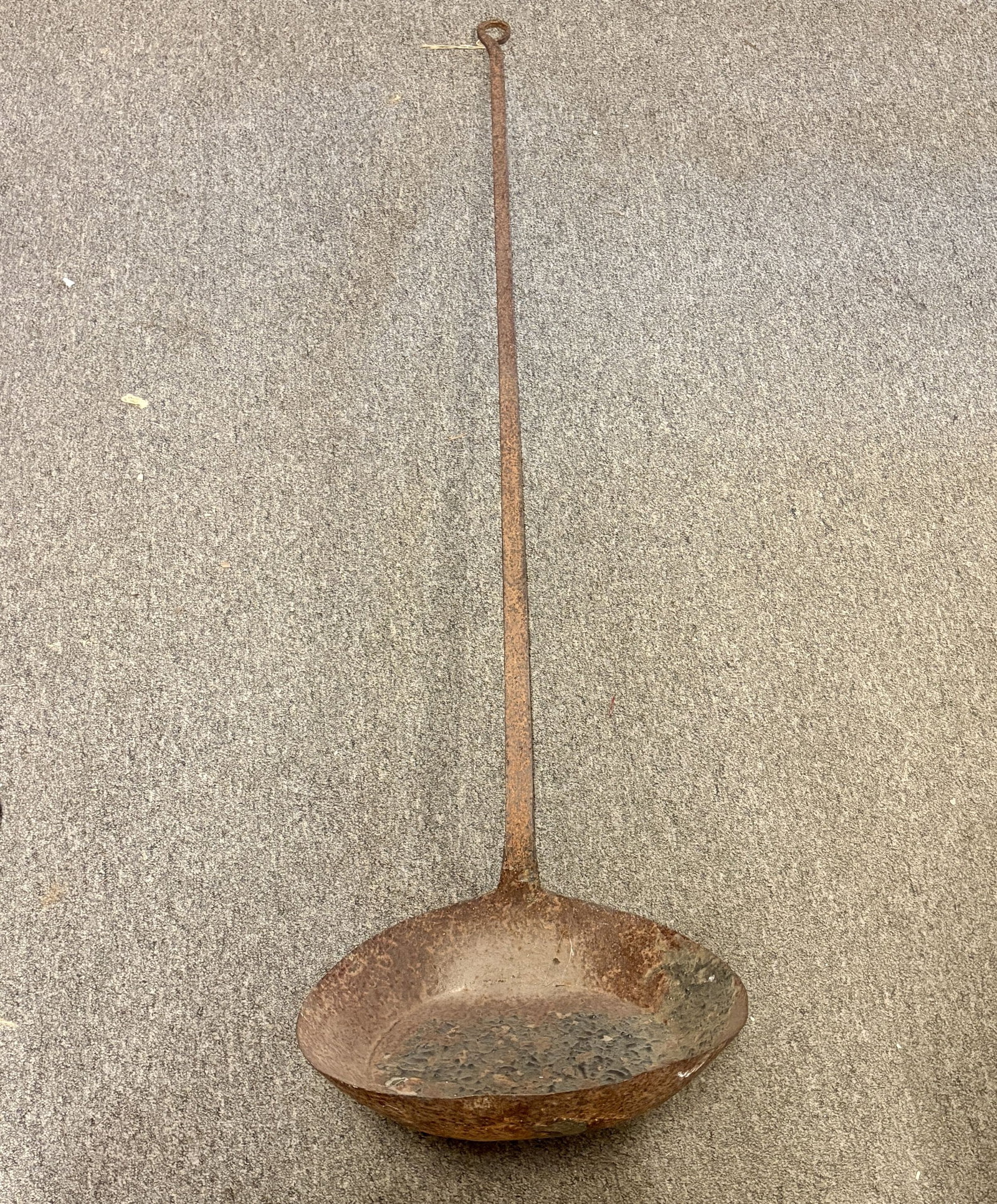 Antique Rustic Blacksmith's Iron Ladle - 58"x (1 of 4)