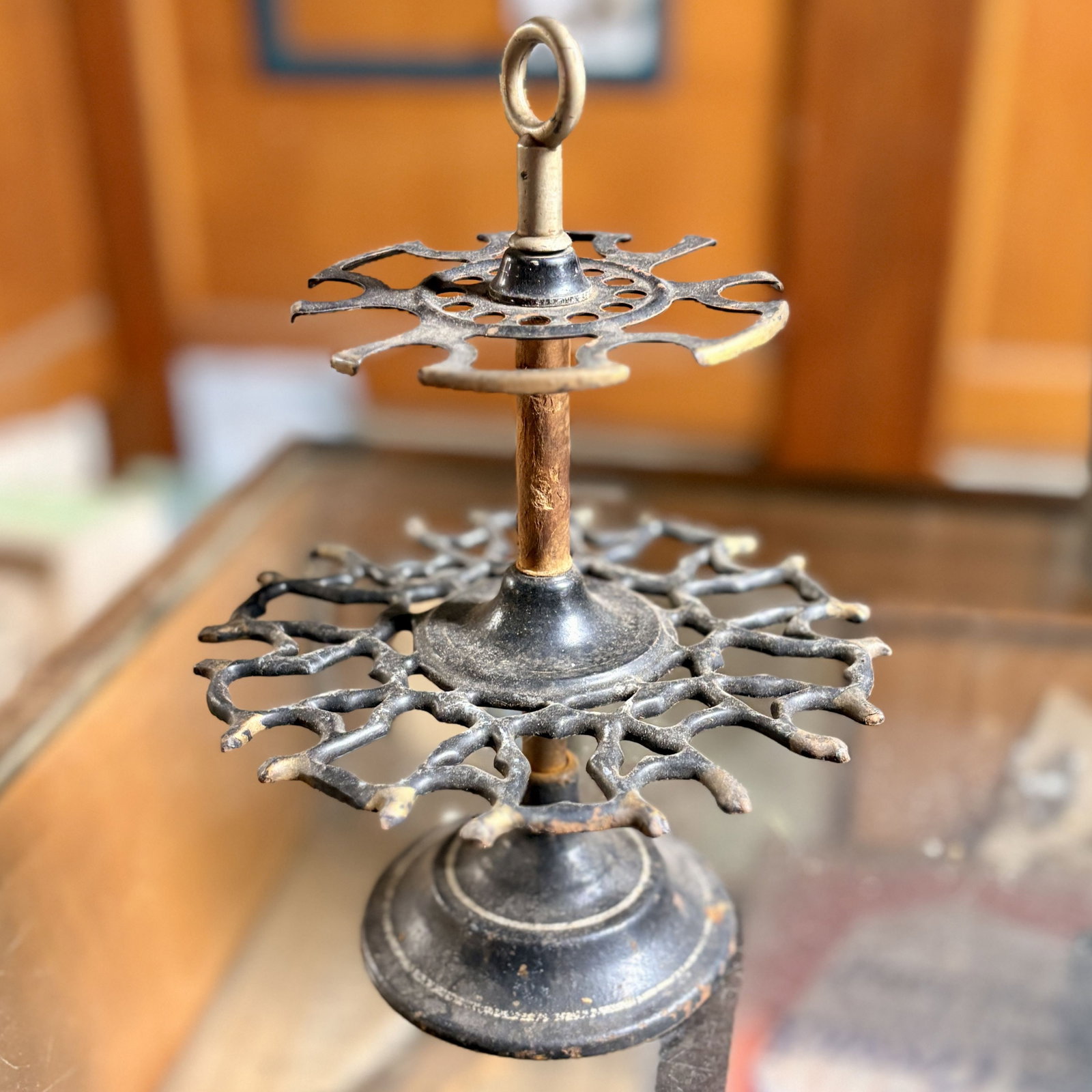 Vintage Rotating Rubber Stamp Carousel 8"X8"X11": Vintage Rotating Rubber Stamp Carousel 8"X8"X11"