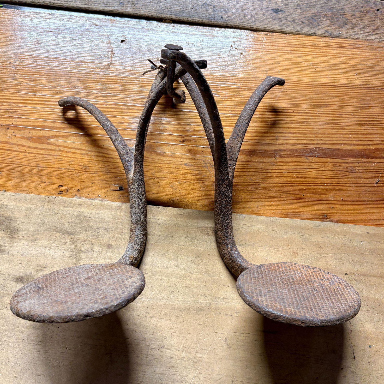 Antique Cast Iron Horse-Drawn Buggy Or Carriage Steps 10": Antique Cast Iron Horse-Drawn Buggy Or Carriage Steps 10"