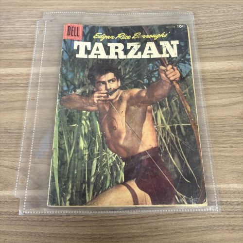 C. 1950's Dell Comics - Tarzan Issue 9"X12": C. 1950's Dell Comics - Tarzan Issue 9"X12"