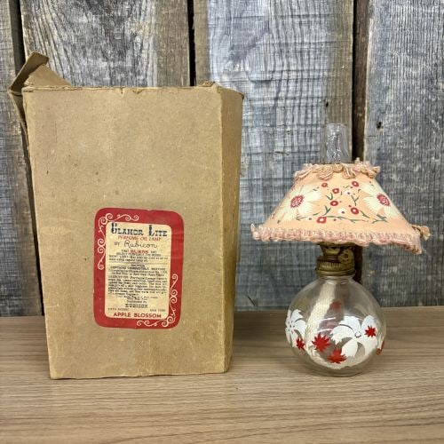 Vintage Rubicon Glamor Lite Perfume Oil Lamp With Box 5"X7": Vintage Rubicon Glamor Lite Perfume Oil Lamp With Box 5"X7"