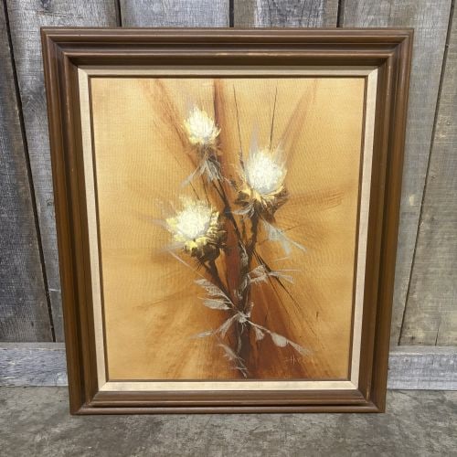 Vintage Mid-Century Oil Painting On Canvas, Signed By Artist. Framed. 26"X30": Vintage Mid-Century Oil Painting On Canvas, Signed By Artist. Framed. 26"X30" - NOT AVAILABLE FOR SHIPPING, PICK UP OR TRANSPORT ONLY