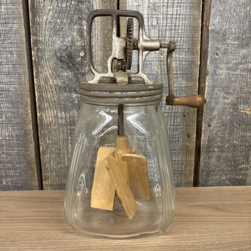 Antique Dazey Style Butter Churn 7"X8"X14": Antique Dazey Style Butter Churn 7"X8"X14" - NOT AVAILABLE FOR SHIPPING, PICK UP OR TRANSPORT ONLY