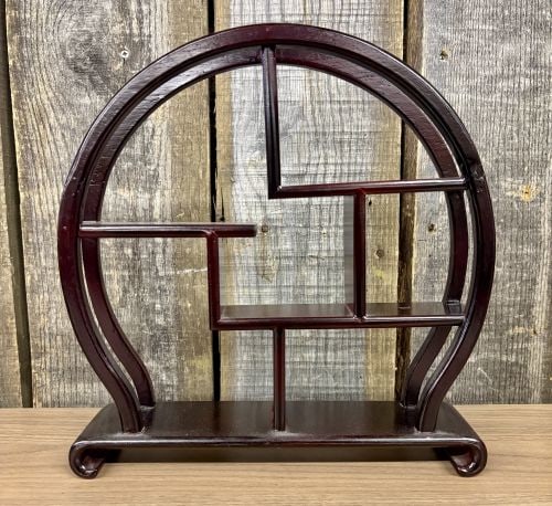 Chinese Rosewood Display Stand or Curio Shelf - 10"x11.5": Chinese Rosewood Display Stand or Curio Shelf - 10"x11.5" - NOT AVAILABLE FOR SHIPPING, PICK UP OR TRANSPORT ONLY
