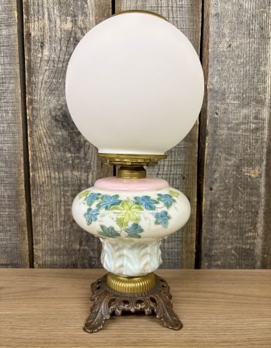 Victorian-era "Gone With The Wind" Style Parlor Lamp - 6"x16": Victorian-era "Gone With The Wind" Style Parlor Lamp - 6"x16"