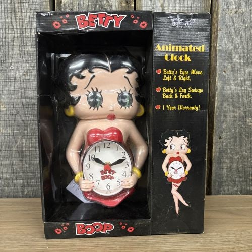 Betty Boop Animated Clock - 3"x10"x14": Betty Boop Animated Clock - 3"x10"x14"