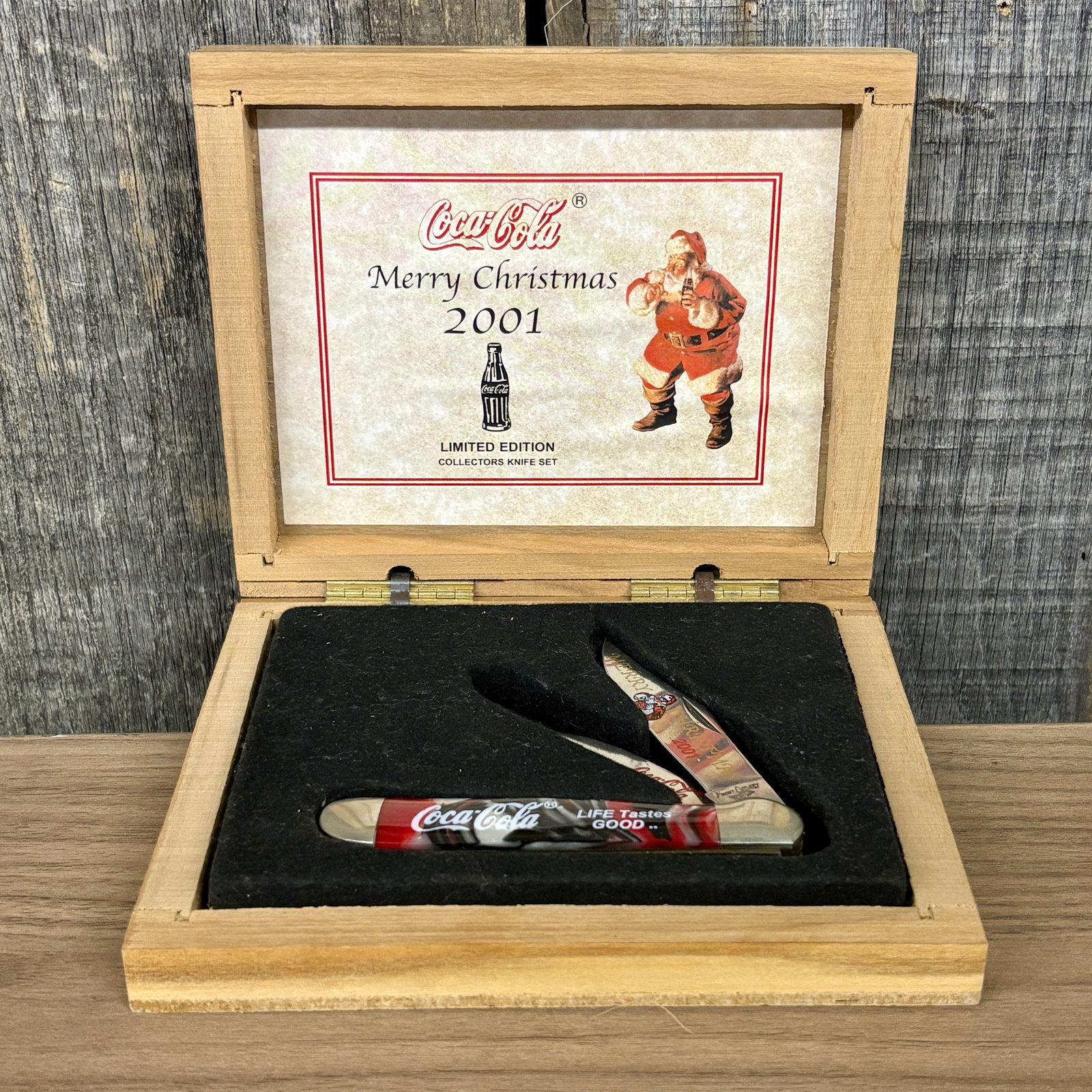Coca-Cola Merry Christmas 2001 Limited Edition Collector's Knife Set produced by Frost Cutlery - (1 of 4)